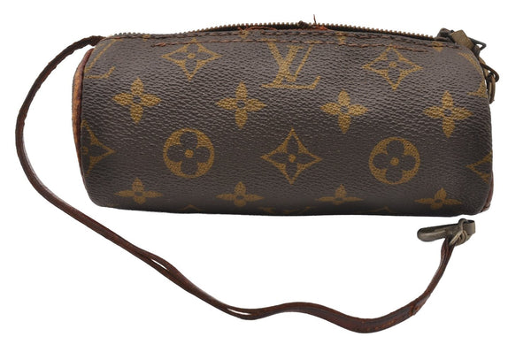 Authentic Louis Vuitton Monogram Papillon Pouch Old Model LV Junk 4288I