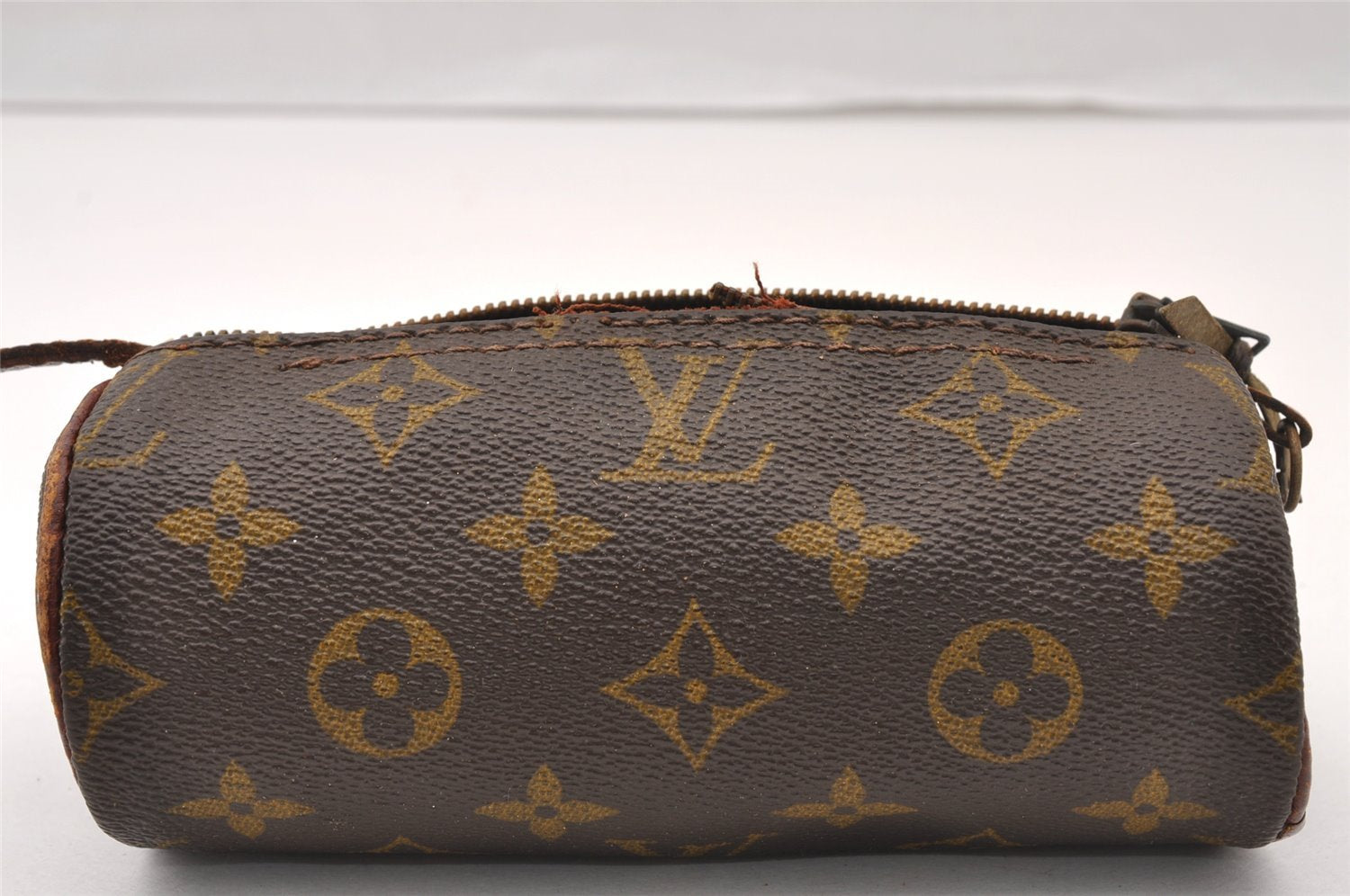 Authentic Louis Vuitton Monogram Papillon Pouch Old Model LV Junk 4288I