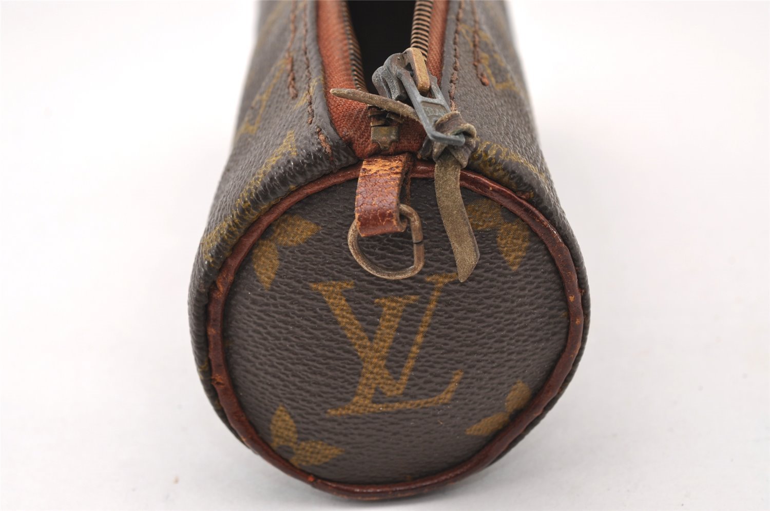 Authentic Louis Vuitton Monogram Papillon Pouch Old Model LV Junk 4288I