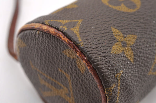 Authentic Louis Vuitton Monogram Papillon Pouch Old Model LV Junk 4288I