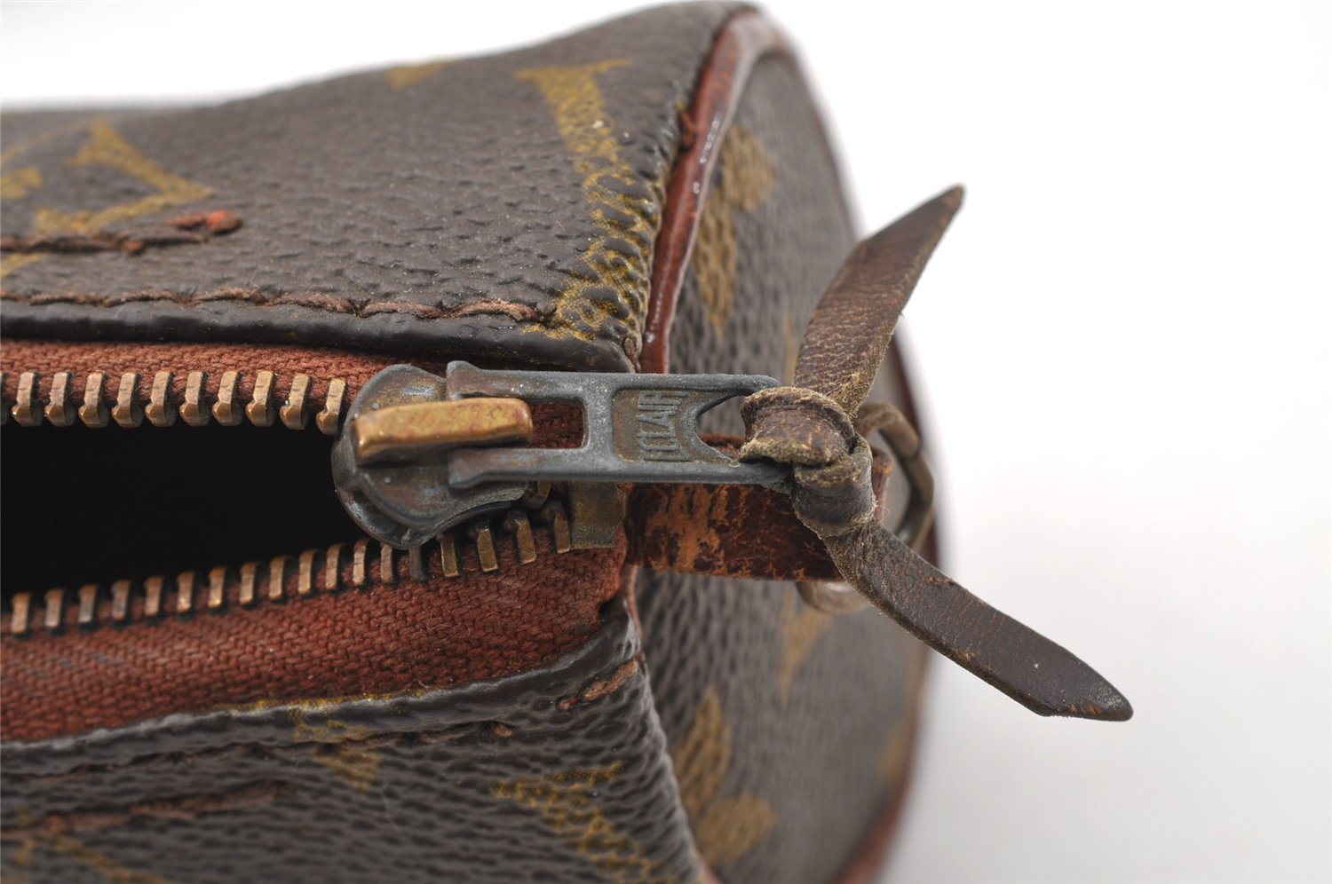 Authentic Louis Vuitton Monogram Papillon Pouch Old Model LV Junk 4288I