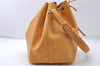 Authentic Louis Vuitton Epi Petit Noe Shoulder Bag Purse Yellow M44109 LV 4289D