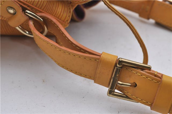 Authentic Louis Vuitton Epi Petit Noe Shoulder Bag Purse Yellow M44109 LV 4289D