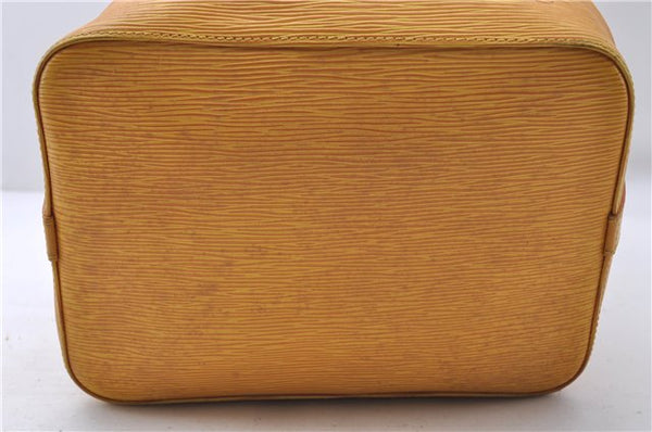 Authentic Louis Vuitton Epi Petit Noe Shoulder Bag Purse Yellow M44109 LV 4289D