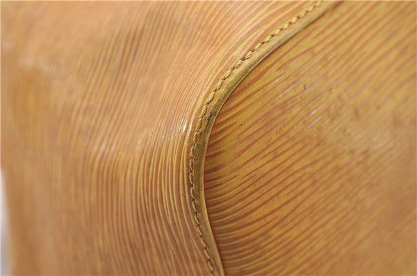 Authentic Louis Vuitton Epi Petit Noe Shoulder Bag Purse Yellow M44109 LV 4289D