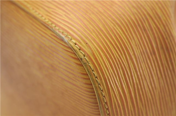 Authentic Louis Vuitton Epi Petit Noe Shoulder Bag Purse Yellow M44109 LV 4289D