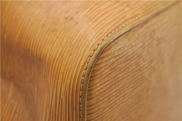 Authentic Louis Vuitton Epi Petit Noe Shoulder Bag Purse Yellow M44109 LV 4289D