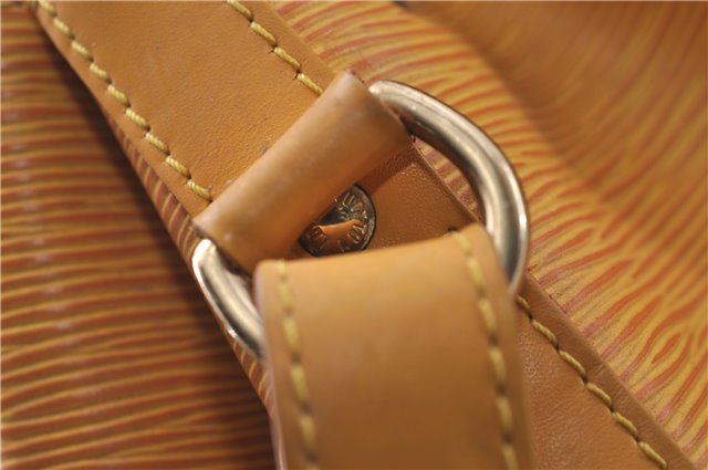 Authentic Louis Vuitton Epi Petit Noe Shoulder Bag Purse Yellow M44109 LV 4289D