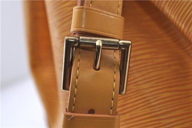 Authentic Louis Vuitton Epi Petit Noe Shoulder Bag Purse Yellow M44109 LV 4289D
