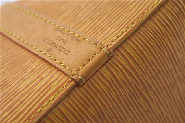 Authentic Louis Vuitton Epi Petit Noe Shoulder Bag Purse Yellow M44109 LV 4289D