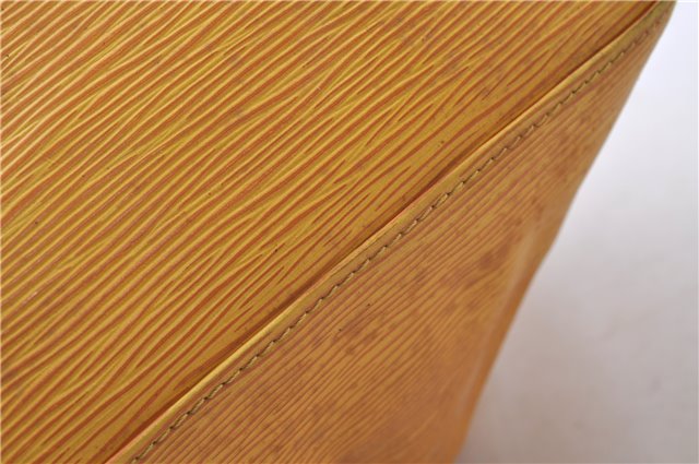 Authentic Louis Vuitton Epi Petit Noe Shoulder Bag Purse Yellow M44109 LV 4289D