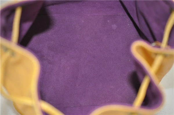 Authentic Louis Vuitton Epi Petit Noe Shoulder Bag Purse Yellow M44109 LV 4289D