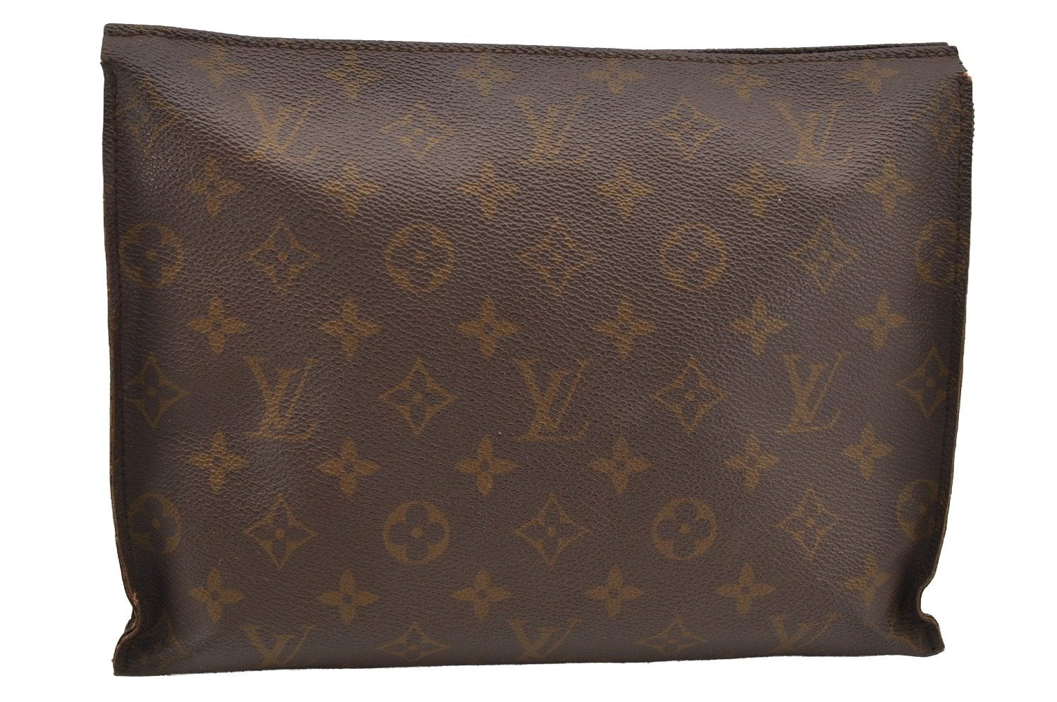 Auth Louis Vuitton Monogram Poche Toilette 26 Cosmetics Pouch Old Model LV 4289I