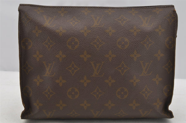 Auth Louis Vuitton Monogram Poche Toilette 26 Cosmetics Pouch Old Model LV 4289I