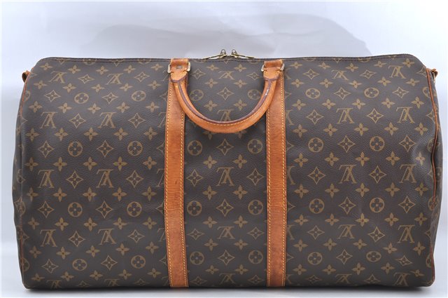 Authentic Louis Vuitton Monogram Keepall Bandouliere 55 M41414 Boston Bag 4290C
