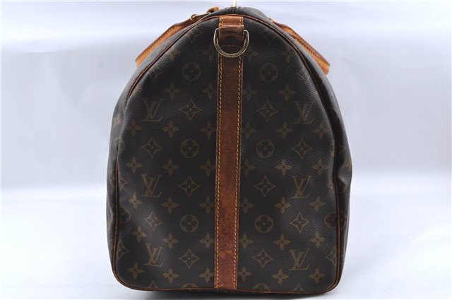 Authentic Louis Vuitton Monogram Keepall Bandouliere 55 M41414 Boston Bag 4290C