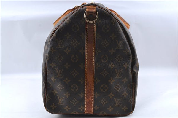 Authentic Louis Vuitton Monogram Keepall Bandouliere 55 M41414 Boston Bag 4290C