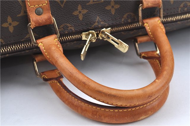 Authentic Louis Vuitton Monogram Keepall Bandouliere 55 M41414 Boston Bag 4290C