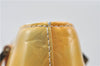 Authentic Louis Vuitton Vernis Houston Shoulder Hand Bag Yellow M91053 LV 4290D