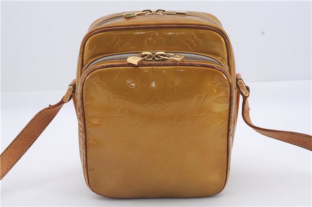 Auth Louis Vuitton Vernis Wooster Shoulder Cross Body Bag Yellow M91036 LV 4291D