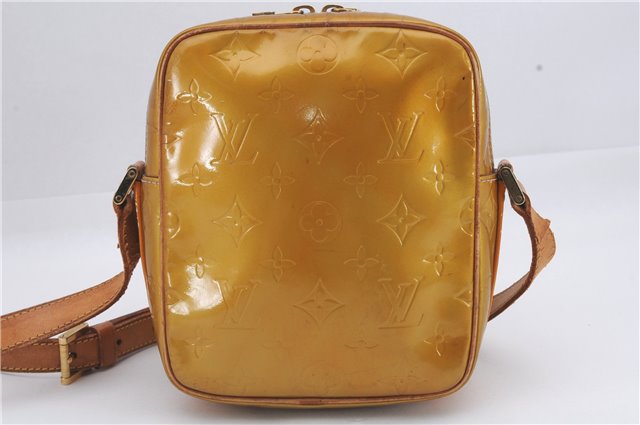 Auth Louis Vuitton Vernis Wooster Shoulder Cross Body Bag Yellow M91036 LV 4291D