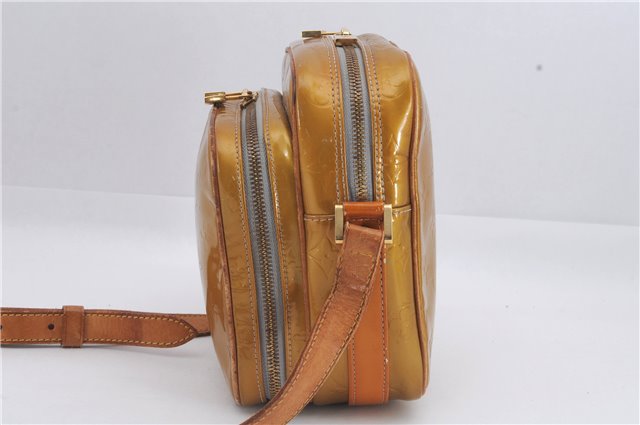 Auth Louis Vuitton Vernis Wooster Shoulder Cross Body Bag Yellow M91036 LV 4291D