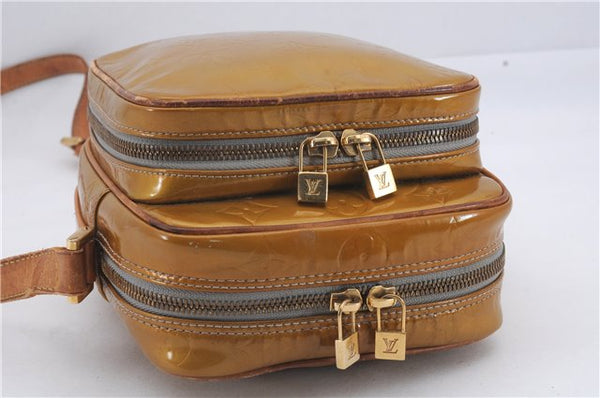 Auth Louis Vuitton Vernis Wooster Shoulder Cross Body Bag Yellow M91036 LV 4291D