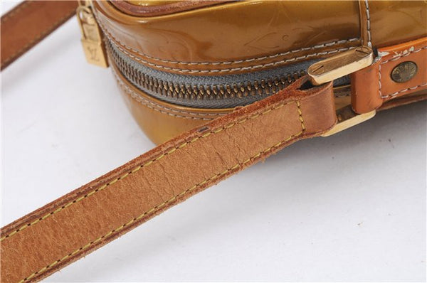 Auth Louis Vuitton Vernis Wooster Shoulder Cross Body Bag Yellow M91036 LV 4291D