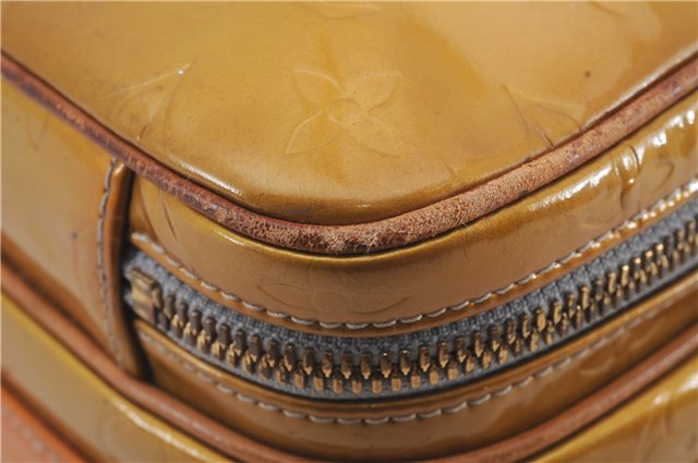 Auth Louis Vuitton Vernis Wooster Shoulder Cross Body Bag Yellow M91036 LV 4291D