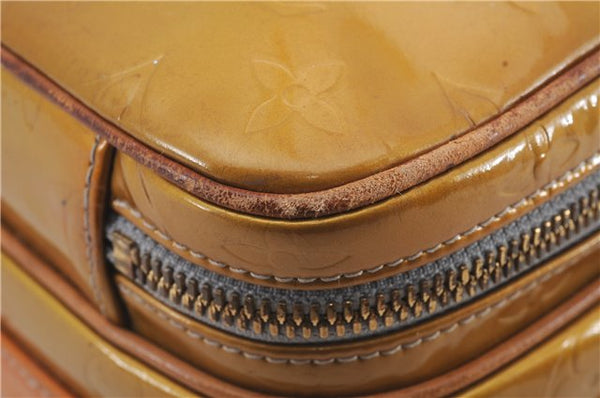 Auth Louis Vuitton Vernis Wooster Shoulder Cross Body Bag Yellow M91036 LV 4291D