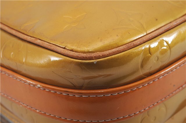 Auth Louis Vuitton Vernis Wooster Shoulder Cross Body Bag Yellow M91036 LV 4291D