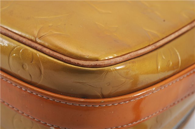 Auth Louis Vuitton Vernis Wooster Shoulder Cross Body Bag Yellow M91036 LV 4291D