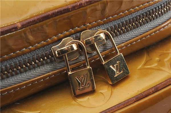 Auth Louis Vuitton Vernis Wooster Shoulder Cross Body Bag Yellow M91036 LV 4291D