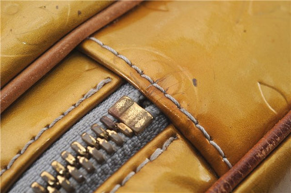 Auth Louis Vuitton Vernis Wooster Shoulder Cross Body Bag Yellow M91036 LV 4291D