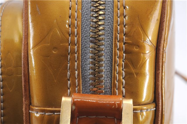 Auth Louis Vuitton Vernis Wooster Shoulder Cross Body Bag Yellow M91036 LV 4291D