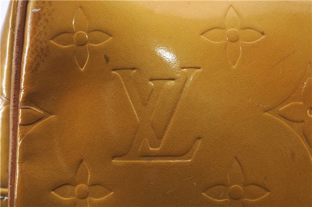 Auth Louis Vuitton Vernis Wooster Shoulder Cross Body Bag Yellow M91036 LV 4291D