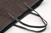 Authentic FENDI Vintage Zucchino Shoulder Tote Bag Canvas Leather Brown 4291I