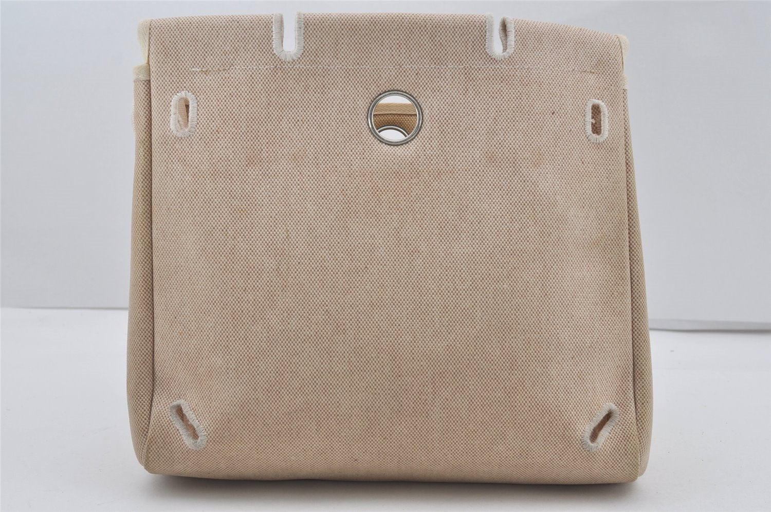 Authentic HERMES Her Bag PM Replacement Bag Canvas White 4292I