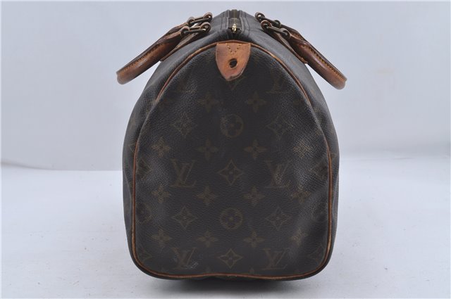 Authentic Louis Vuitton Monogram Speedy 30 Hand Bag M41526 LV Junk 4294D