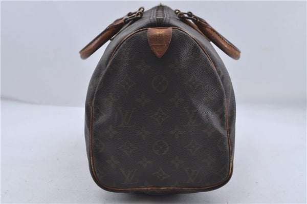 Authentic Louis Vuitton Monogram Speedy 30 Hand Bag M41526 LV Junk 4294D