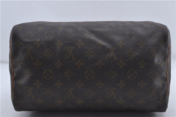 Authentic Louis Vuitton Monogram Speedy 30 Hand Bag M41526 LV Junk 4294D