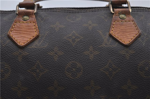 Authentic Louis Vuitton Monogram Speedy 30 Hand Bag M41526 LV Junk 4294D