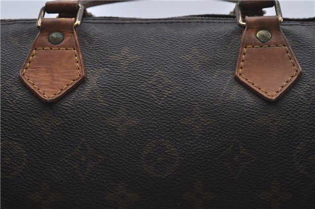 Authentic Louis Vuitton Monogram Speedy 30 Hand Bag M41526 LV Junk 4294D