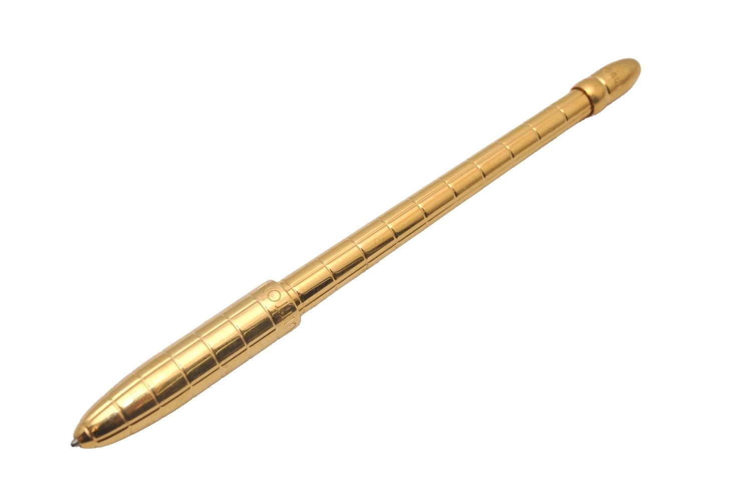 Authentic Louis Vuitton Stylo Agenda GM Ballpoint Pen Gold N75003 LV 4294I