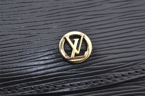 Authentic Louis Vuitton Epi Montaigne 27 Clutch Hand Bag Black M52652 LV 4295I