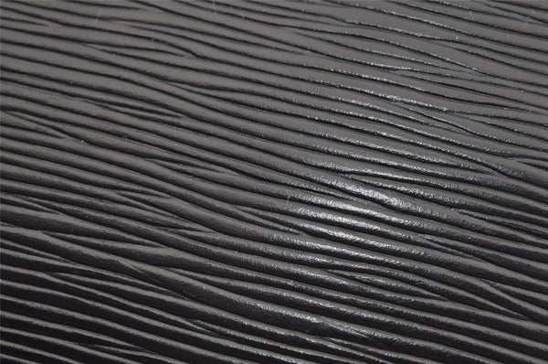 Authentic Louis Vuitton Epi Montaigne 27 Clutch Hand Bag Black M52652 LV 4295I