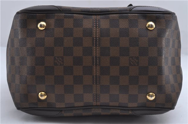 Authentic Louis Vuitton Damier Verona MM Shoulder Boston Bag N41118 LV 4296D