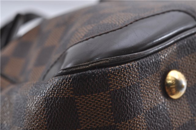 Authentic Louis Vuitton Damier Verona MM Shoulder Boston Bag N41118 LV 4296D