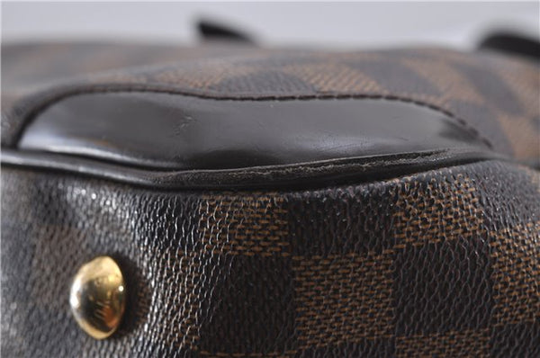 Authentic Louis Vuitton Damier Verona MM Shoulder Boston Bag N41118 LV 4296D