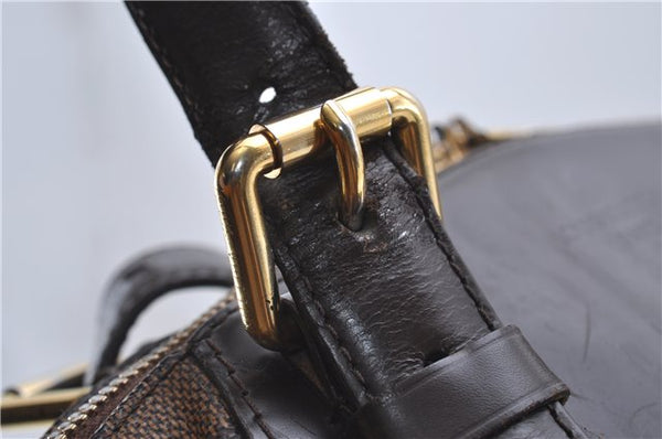 Authentic Louis Vuitton Damier Verona MM Shoulder Boston Bag N41118 LV 4296D